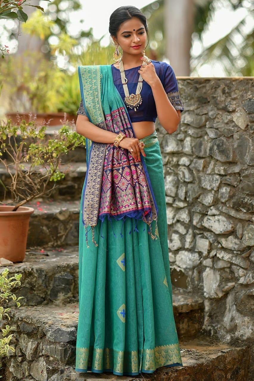 Cotton Silk Patola Sarees