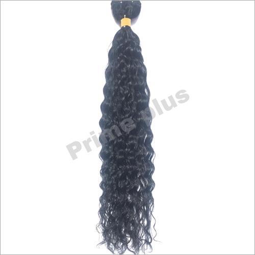 Natural Black Prime Plus Design Curly Hair - Human Hair 12" to 30" Length Black Color Bulk Hair Extensions Premium Quality for Stylish Volume