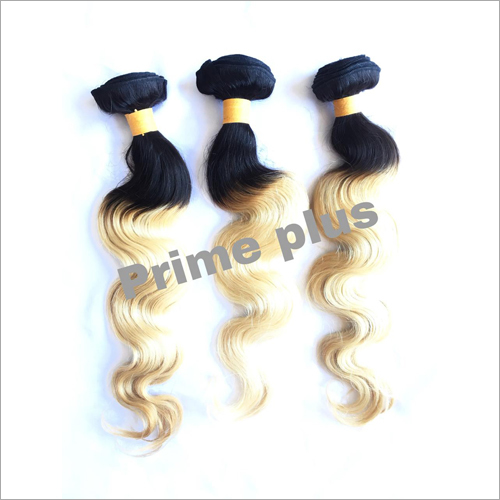 California Design Body Wavy Hair - Human Hair , 12" to 30" Lengths, Black-Golden Color, Wavy Style, Bulk Hair Extensions