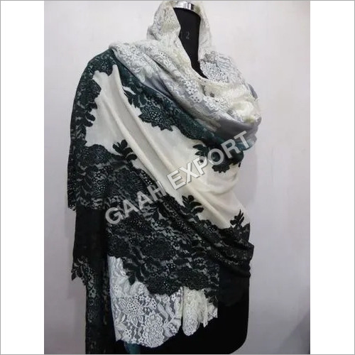 Fine Wool Australian Lace Shawls , Size-90x220cm