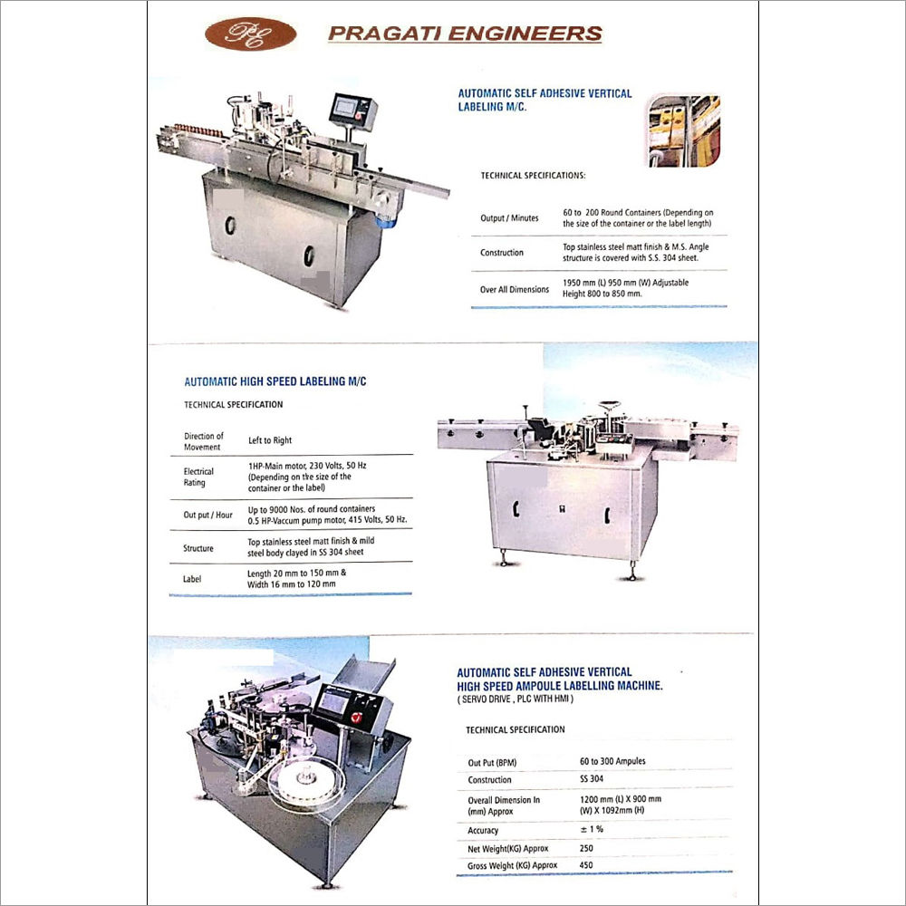 Automatic Self Adhesive Labeling Machine