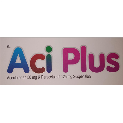 Aceclofenac 50 mg & Paracetamol 125 mg Suspension