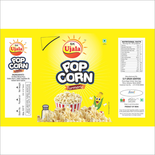Turmeric Popcorn - Hygienically Processed 25 Gm Pack | Rich In Flavor, Easily Digestible, Nutritious Snack For All Ages