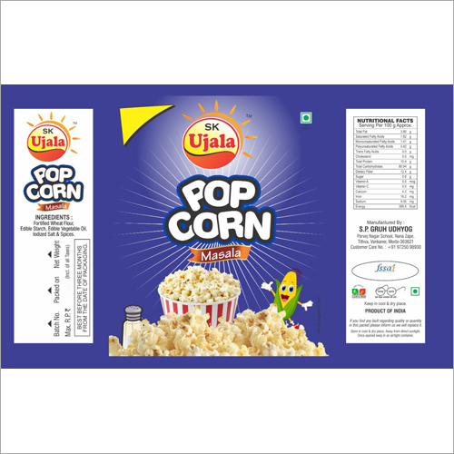 Masala Popcorn - 25 gm, Salty Flavor | Nutrient-Rich Snack, Easy to Digest, Hygienically Prepared with Chosen Quality Maize Seeds