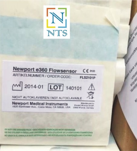 Newport E360, E500 Ventilator Flow Sensor Fls2101P Usage: Medical