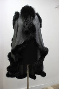 Cashmere Pashmina Fur Shrugs