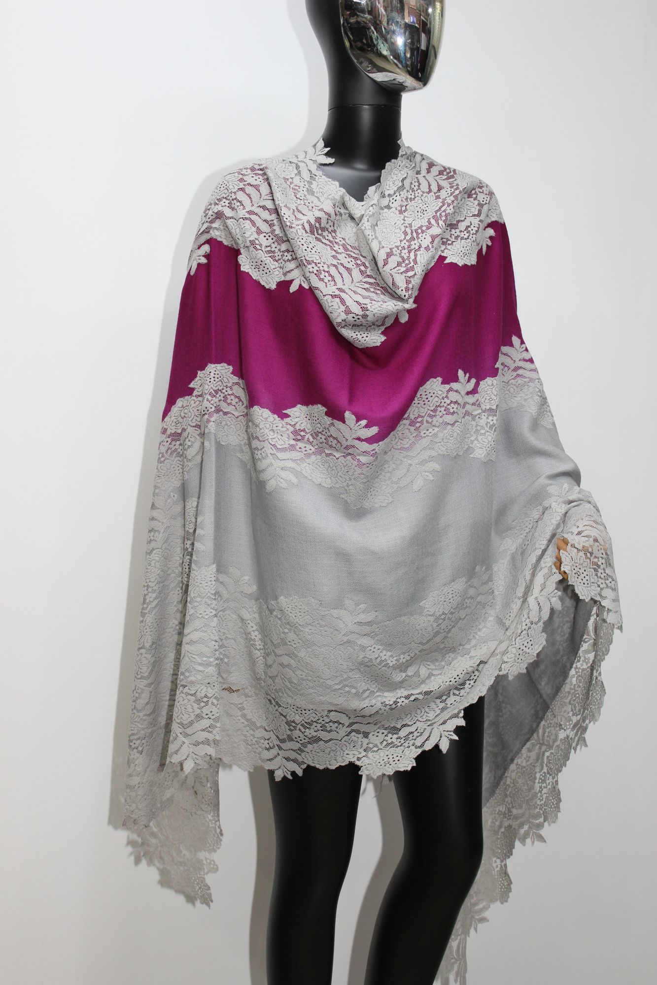 Cashmere Ombre Shaded Lace Shawls