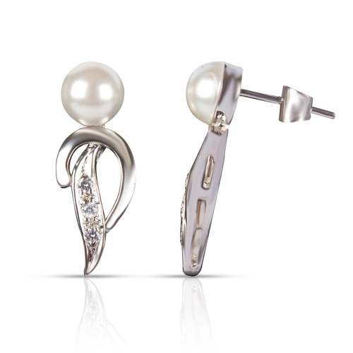 Sterling Silver Pearl Earring
