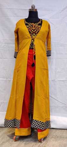 Yellow Casual wear Kurti