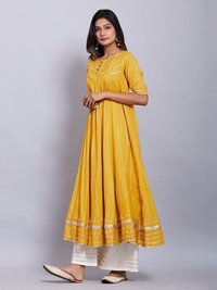 Designer kurti with fancy plazzo