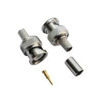 BNC Connector For RG59 Crimp Type Plug Straight