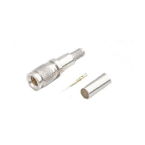 1.0/2.3 Connector Plug Crimp Straight 75 Termination Cable Mount Miniature Bulkhead Fitting Snap-On