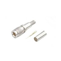 1.0/2.3 Connector Plug Crimp Straight 75Ω Termination Cable Mount Miniature Bulkhead Fitting Snap-On