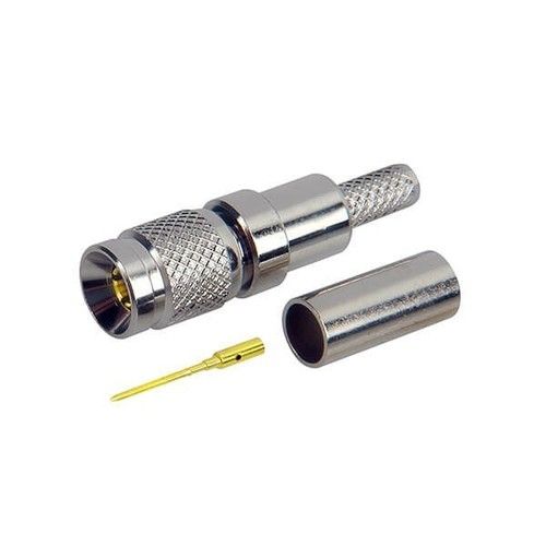 DIN 1.0/2.3 Connector Straight Male Crimp Type For Cable RG174