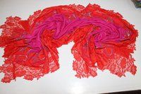 SIlk Wool Lace Stole