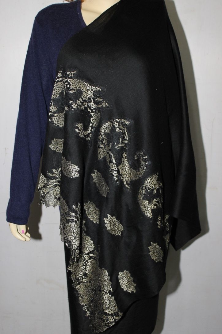 Cashmere Metalic Lace Shawls