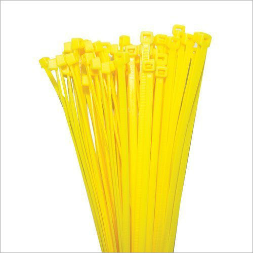 Yellow Plastic Self Locking Cable Tie