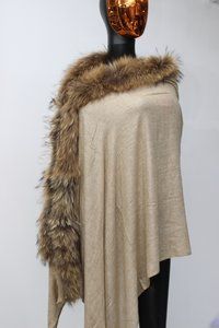 Pashmina and Cashmere One Side fur stole