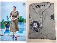 Trendy collar kurti