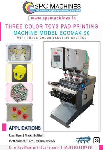 Three Colour Toys Pad Printing Machine