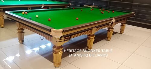 Luxury Gold Billiards Table Cue Forearm: Ash Wood