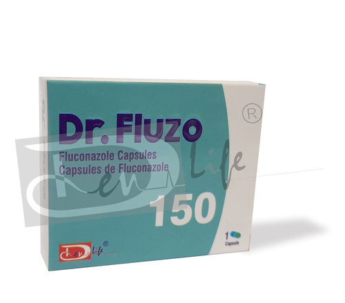 Dr FLUZO CAP - Fluconazole USP 200 mg Hard Gelatin Capsules | Antifungal Treatment for Candidal Vaginitis and Balantis, 100 Capsules per Pack