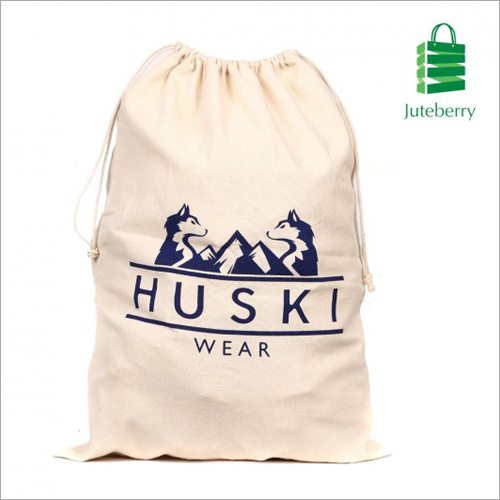 Cotton Drawstring Printed Bag By Juteberry India Private Limited