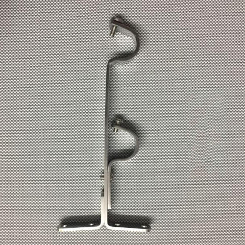 SS Double Curtain Rod Support