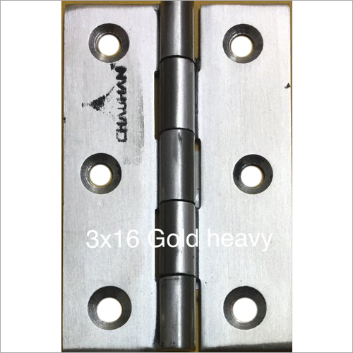 3 x 16 mm Gold Heavy Stainless Steel Hinges