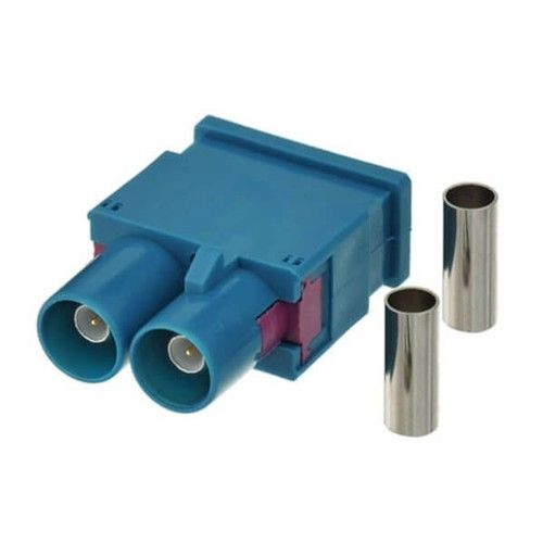 Fakra Z Dual Male Water Blue Solder Car Antenna Connector