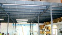 Slotted Angle Mezzanine Floor - Iron Material | Customizable Surface Finish: Powder Coating, Spray Coating
