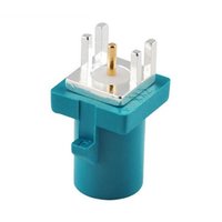 RF Fakra Z Water Blue Male Through Hole PCB Mount