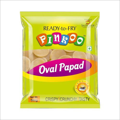 500 Oval Papad Ready To Fry Pani Puri