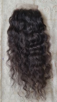 Raw Curly Transparent Lace Closure 4x4