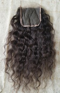 Raw Curly Transparent Lace Closure 4x4