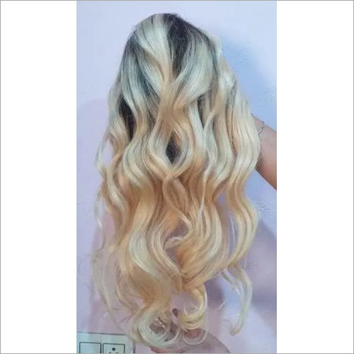 Custom Made Wavy Blonde Front Lace Wig