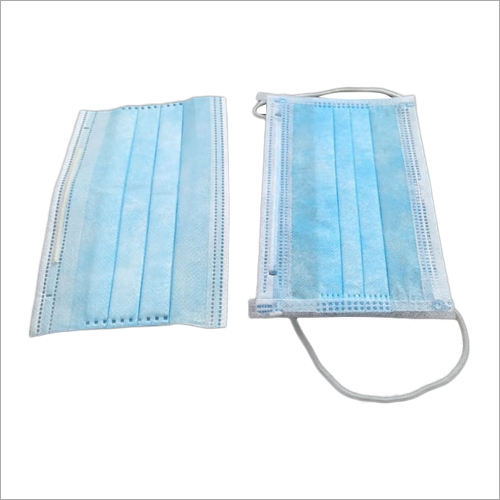 3 Ply Face Mask - Non Woven, Medical Grade | Sky Blue, Disposable, Lightweight, Germ and Dust Protection