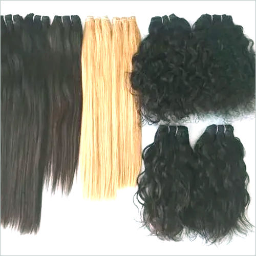 Natural Black And Blonde Human Weft Hair Extension