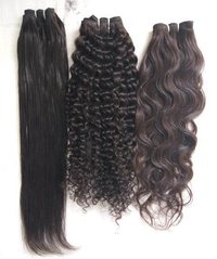 Natural Black And Blonde Human Weft Hair Extension