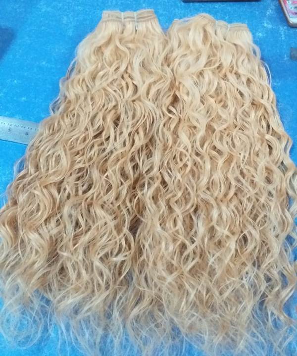 Natural Black And Blonde Human Weft Hair Extension