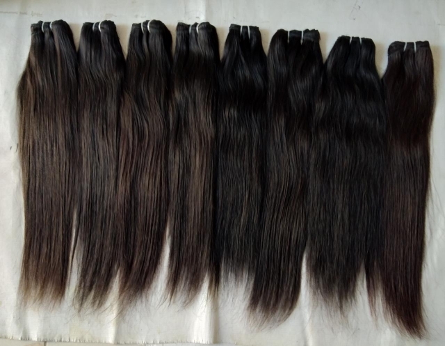 Natural Black And Blonde Human Weft Hair Extension