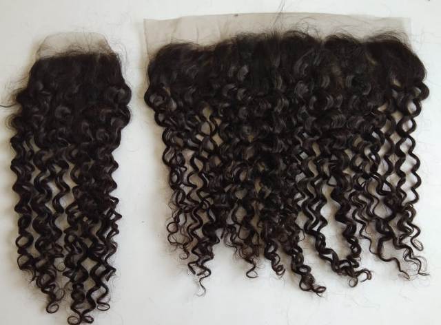 Brazillian Virgin Curly Hair Bundle With Closure