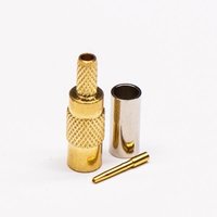 MCX Connector Female Straight Gold Plated Crimp Type