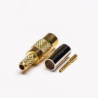 MCX Connector Female Straight Gold Plated Crimp Type