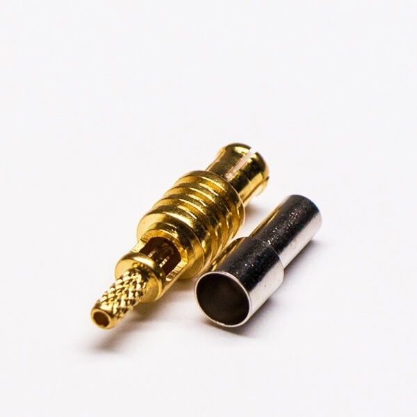 MCX Connector Male Straight Crimp Window Solder