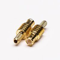 MCX RF Connector Male Straight Gold Plated Crimp