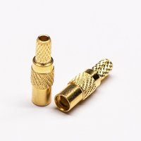 Female Straight Gold Plated Crimp Type MMCX Connector