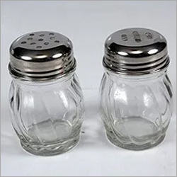 Transparent Chilly Flake & Oregano Glass Bottle [2 Pcs Set]