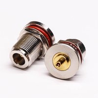 Solder Type Coaxial Bulkhead Connector Straight Jack Connector