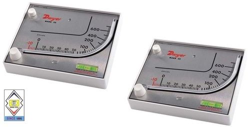 Mark II Model 26 Dwyer Manometer Range 0-7 Inches WC